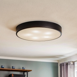TEMARLIGHTINGPlafondlampCleometglazendiffusorzwart60cm