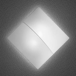 AxoLightNellyS-vierkantewandlampmetstof60cm