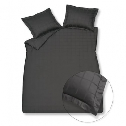 Vandyckhome78checkoffblackDekbedovertrek