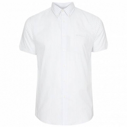 BENSHERMANCasualHerenHemdmetkortemouwen1012799-GRIJS
