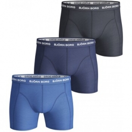 BoxersBjrnBorg3-PackBoxersSolidsBlueMix