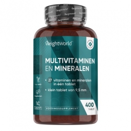 MultivitaminenenMineralen-400tabletten-VoorVrouwenenMannen-met27vitaminesenmineralen