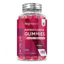 Ashwagandhagummies-1200mg-120gummies-Metframbozensmaak-Tegenstressenomteontspannen