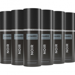 6xAmandoDeodorantSprayNoir150ml