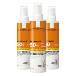 3xLaRochePosayAntheliosZonnebrandSpraySPF50200ml