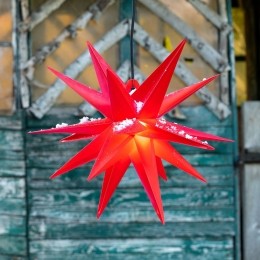 STERNTALERDecoratie-sterbuiten18-punten40cmrood