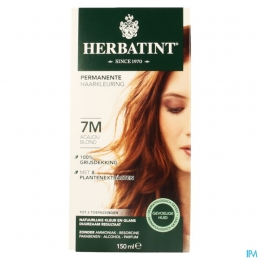 HerbatintPermanenteHaarkleuring7MBlondAcajouGevoeligeHoofdhuid150ml