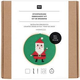 RicoDesignborduurpakket-kruissteekkerstman