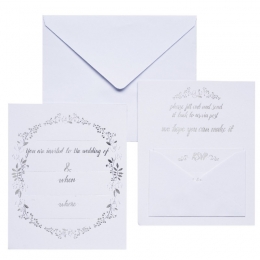 Uitnodigingenbruiloft-20stuks-zilver