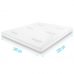 TopdekmatraskoudschuimTencelDeluxe140x220dikte11cm
