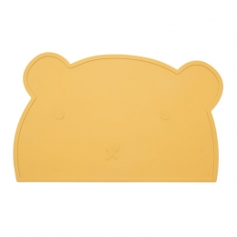 Dutsi-BeertjeSerie-SiliconenPlacemat-BeerOntwerp-BPA-Vrij-Mosterdgeel