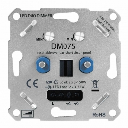 LEDDuoDimmerinbouw-2x3-75Watt-Faseafsnijding