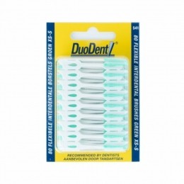DuodentFlexibeleInterdentaleBorstelsGroenXS-S80stuks