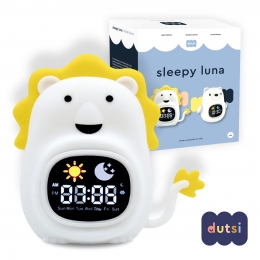 Dutsi-SleepyLuna-3-in-1SlaaptrainerLeeuw-Slaapwekker-Nachtlampje-WhiteNoise