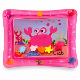 DutsiWaterspeelmatBaby-Watermat-StimuleertMotorischeOntwikkeling-BPAVrijLekvrij-Kraamcadeau-66x51cmRoze