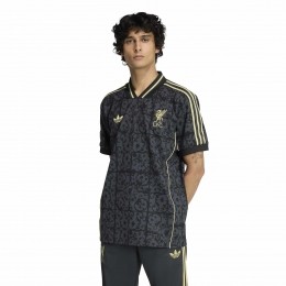adidasLiverpoolLifestylerT-ShirtDonkergrijsZwartGoud