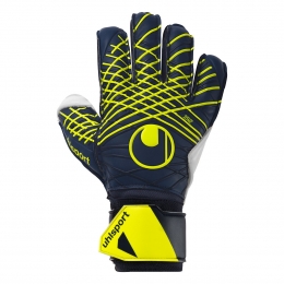 UhlsportPredictionSoftFlexFrameKeepershandschoenenDonkerblauwWitGeel
