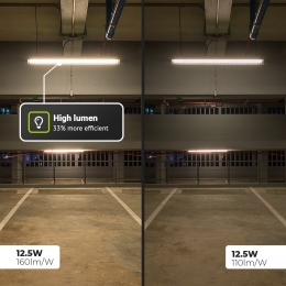 EcoBrightLEDTLarmatuur120cmDubbel-T8G13InclLEDTLbuizen-3000KWarmwitlicht-25Watt4000Lumen160lmW-IP65Waterdicht