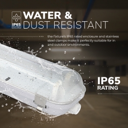 EcoBrightLEDTLarmatuur120cmDubbel-T8G13InclLEDTLbuizen-6500Kdaglichtwitlicht-25Watt4000Lumen160lmW-IP65Waterdicht