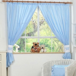 MySweetBabyGordijnLittlePrinceBlauw2stuks