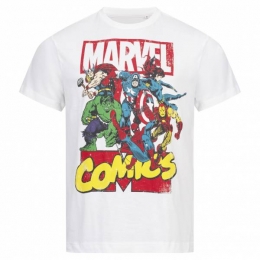 MarvelComicsCallOutHerenT-shirtFBMTS364WHT