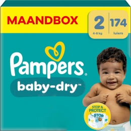 Pampers-BabyDry-Maat2-Maandbox-174Stuks-4-8KG