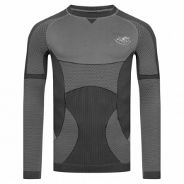 EUROPEANPOLOCHAMPHerenThermoShirtmetlangemouwenantracietSPA25-005-antraciet