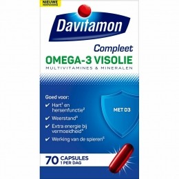 GratisVerzending4xDavitamonCompleetOmega-3Visolie70capsules