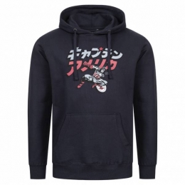 MarvelComicsCaptainAmericaJapanStancesHerenHoodyFCMHS021NVY