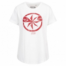 MarvelEndgameCaptainMarvelDamesT-shirtFBLTS422WHT