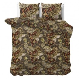 SleeptimeDekbedovertrekPanterJewelsBrown-Lits-jumeaux240x200220cm