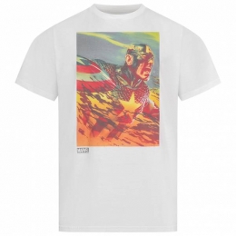 CaptainAmericaMarvelHerenT-shirtMAMTS092WHT