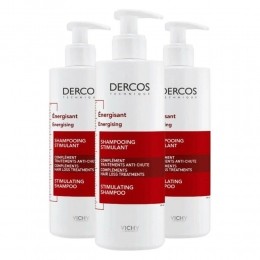 3xVichyDercosEnergisingShampoo400ml