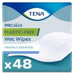 TENAProskinWetWipesPlasticFree32x20cm48stuks