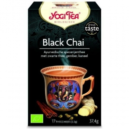 6xYogiteaBlackChaiBiologisch17stuks