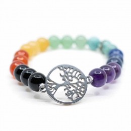EdelsteenArmband7ChakrametTreeofLife