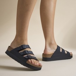 PapillioBirkenstockFloridaSlipperszwart