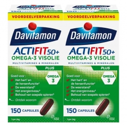 GratisVerzending2xDavitamonActifit50Omega-3Visolie150capsules