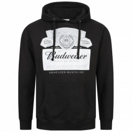 BUDWEISERHerenHoodyPOMHS140BLK