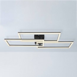 GloboLEDplafondlampTiny3-lampsrechthoekenzwartCCT