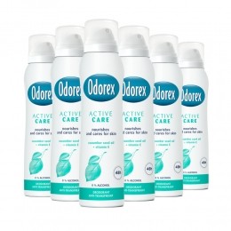 6xOdorexDeodorantSprayActiveCare150ml