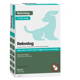 TickOffRefordogSpot-on40mg15kgtot4kg3stuks
