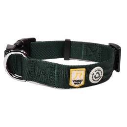 WOOLLYWOLFHondenhalsbandAdventuregroenMaat25-35