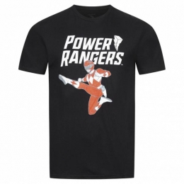 POWERRANGERSRedRangerHerenT-shirtHAMTS057BLK
