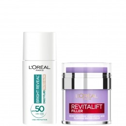 LOrealParisHyaluronicFillerWaterCreamTintedGlowSPF50VariousShades-PearlGlow