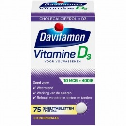 GratisVerzending4xDavitamonVitamineDVolwassenen75smelttabletten