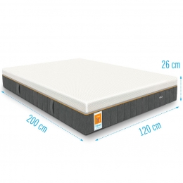 MatrasESLAVitaalGelfoamPocketvering120x200dikte26cm