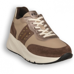 SneakersNeroGiardiniNEROGIARDINI305VELOURCASTAGNO