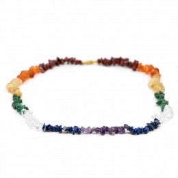 EdelsteenSplitketting7Chakraaposs45cm