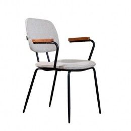 Bronx71ScandinavischeeetkamerstoelOskarbeigegerecycledestof